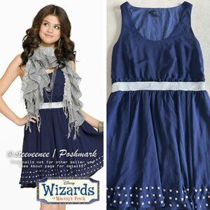 Navy Blue Studded Dress ASO Alex Russo